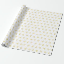 Gouden Ster Patroon Cadeaupapier