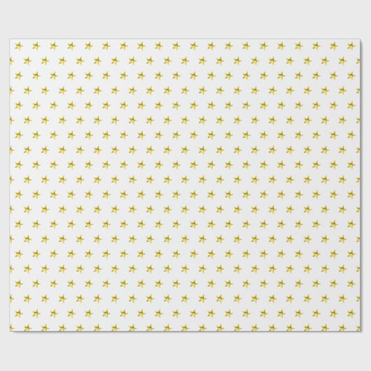 Gouden ster patroon metallic stijlvolle chic cadeaupapier (Vlak)