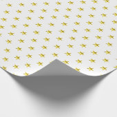 Gouden ster patroon metallic stijlvolle chic cadeaupapier (Hoek)