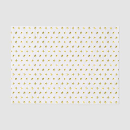Gouden ster patroon metallic stijlvolle chic tissuepapier (Voorkant)