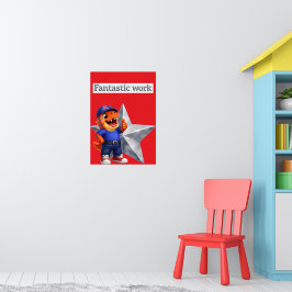 Gouden ster prestatieposter product de poster