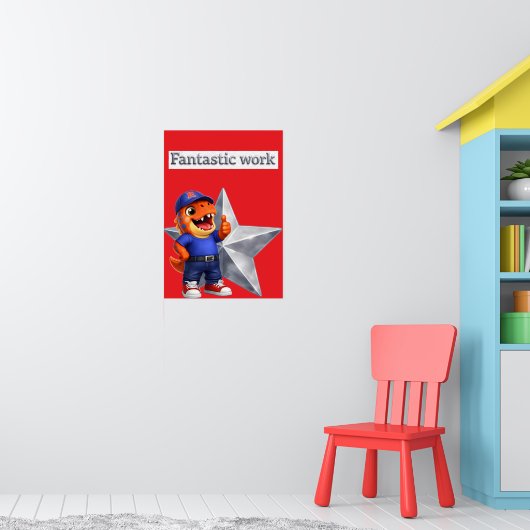 Gouden ster prestatieposter product de poster (Kinderkamer 1)