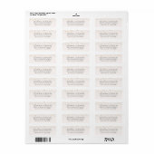 Gouden Ster Retouradres Etiket (Full Sheet)