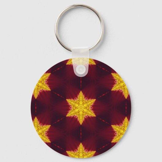 Gouden Ster Sleutelhanger (Voorkant)