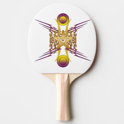Gouden Ster Tafeltennisbatje (Voorkant)