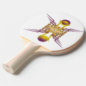 Gouden Ster Tafeltennisbatje (Voorkant Gekanteld)