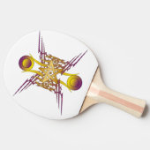Gouden Ster Tafeltennisbatje (Zijkant)