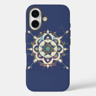 Gouden Ster Uitlijning – Een Heilig Geometrisch Un iPhone 16 Hoesje