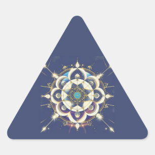 Gouden Ster Uitlijning – Een Universum van Heilige Sticker