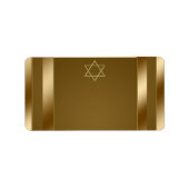 Gouden ster van David Adresetiketten Etiket (Voorkant)