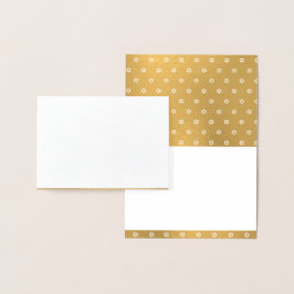 Gouden Ster van David Blank Gepersonaliseerde Luxe Folie Kaarten