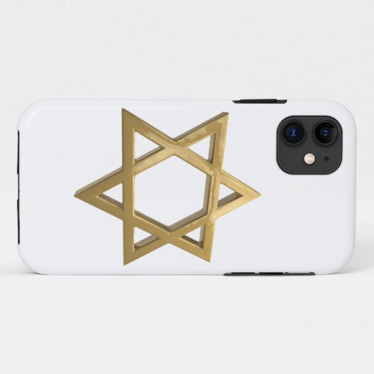 gouden ster van david Case-Mate iPhone case (Achterkant (horizontaal))