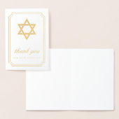 Gouden Ster van David Sympathy Bedankt Folie Kaarten (Display)