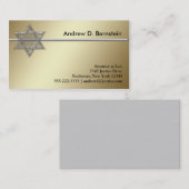 Gouden Ster van David Visitekaartjes (Voorkant / Achterkant)