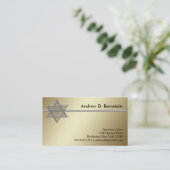 Gouden Ster van David Visitekaartjes (Staand voorkant)