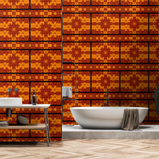 Gouden ster van de weide behang (Badkamer)