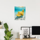 Gouden Sterfruit Rog Poster (Thuiskantoor)