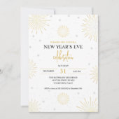 Gouden Sterontploffingen Oud en Nieuw-feest Kaart (Voorkant)