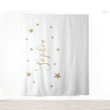 Gouden sterren achtergrond met gepersonaliseerde n