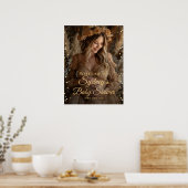 Gouden sterren baby shower foto welkomstbord poster (Keuken)