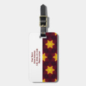 Gouden Sterren Bagage Label (Voorkant verticaal)
