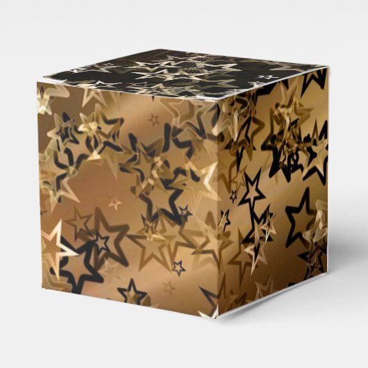 Gouden sterren bedankdoosjes (Voorkant Zijde)