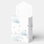 Gouden sterren & blauwe wolken Bruidsdiner Bedankdoosjes (Geopend)
