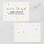 Gouden sterren Boeken voor Baby Verzoek Informatiekaartje (Voorkant / Achterkant)