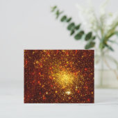 Gouden sterren briefkaart (Staand voorkant)