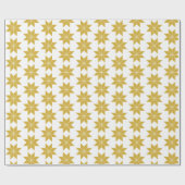 Gouden sterren cadeaupapier (Vlak)
