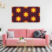 Gouden sterren canvas afdruk (Insitu (Woonkamer))