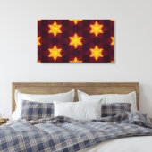 Gouden sterren canvas afdruk (Insitu (Slaapkamer))