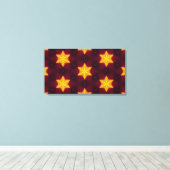 Gouden sterren canvas afdruk (Insitu (Houten vloer))