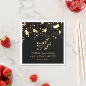 Gouden sterren en cijfers servet (Insitu)