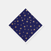 Gouden sterren en marineblauwe servetten (Hoek)