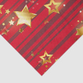 Gouden sterren en Stripes Kerst Tissuepapier (Detail)