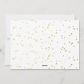 Gouden Sterren Gelukkig Nieuwjaar Fotokaart Feestdagenkaart (Achterkant)