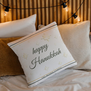 Gouden sterren   Gelukkige Chanoeka   Aangepaste n Kussen