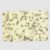Gouden sterren golfhanddoek (Horizontaal)