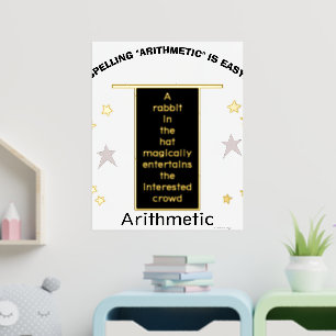Gouden Sterren Goochelaarshoed Spelling Rekenen Folie Afdrukken