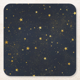 Gouden sterren in Night Sky Kartonnen Onderzetters