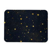 Gouden sterren in Night Sky Magneet (Horizontaal)