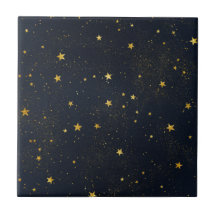 Gouden sterren in Night Sky