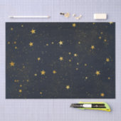 Gouden sterren in Night Sky Tissuepapier (Craft)