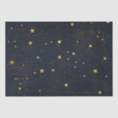 Gouden sterren in Night Sky Tissuepapier (Voorkant)