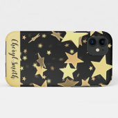 Gouden sterren iPhone 11 hoesje (Achterkant (horizontaal))
