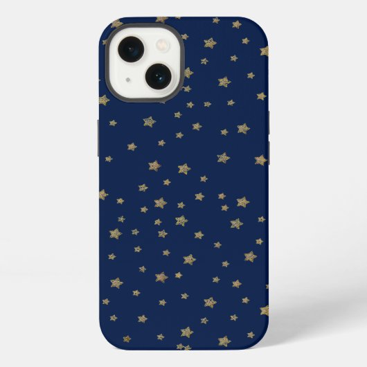 Gouden sterren iPhone hoesje (Achterkant)