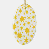 Gouden sterren keramisch ornament (Rechts)