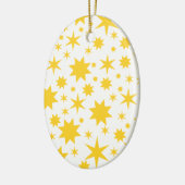 Gouden sterren keramisch ornament (Links)