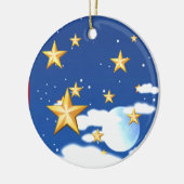 Gouden sterren- keramisch ornament (Links)